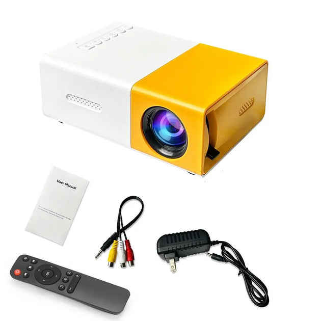 Portable Projector, Mini Projector with Remote Control, Home Entertainment Device for TV, PC, Laptop, Mobile Phone, Mother'S Day Gift