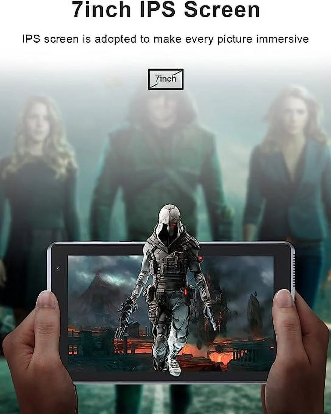 7 Inch Tablet, Android 11 Tablet PC, 32GB Storage 2GB RAM Tablets Quad-Core Processor Android 11 Tablet PC Dual Camera, Wifi, Bluetooth Computer Tablet (Black)