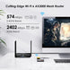 Wavlink AX3000 Wifi Router Dual Band Wi-Fi 6 Gaming Router 802.11Ax Wireless Router with 2 Gigabit LAN Ports for Gaming and VR, VPN(PPTP L2TP) MU-MIMO, Beamforming, OFDMA, WPA3, Support 160Mhz & Ipv6