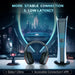 ZSL Wireless Gaming Headset Is Suitable for Ps5/Ps4/Pc/Switch and Other Devices, 3 Link Modes 2.4Ghz Ultra-Low 20Ms Delay, Clear Audio, Can Be Wired to XBOX, Converted to PUBG Game Design