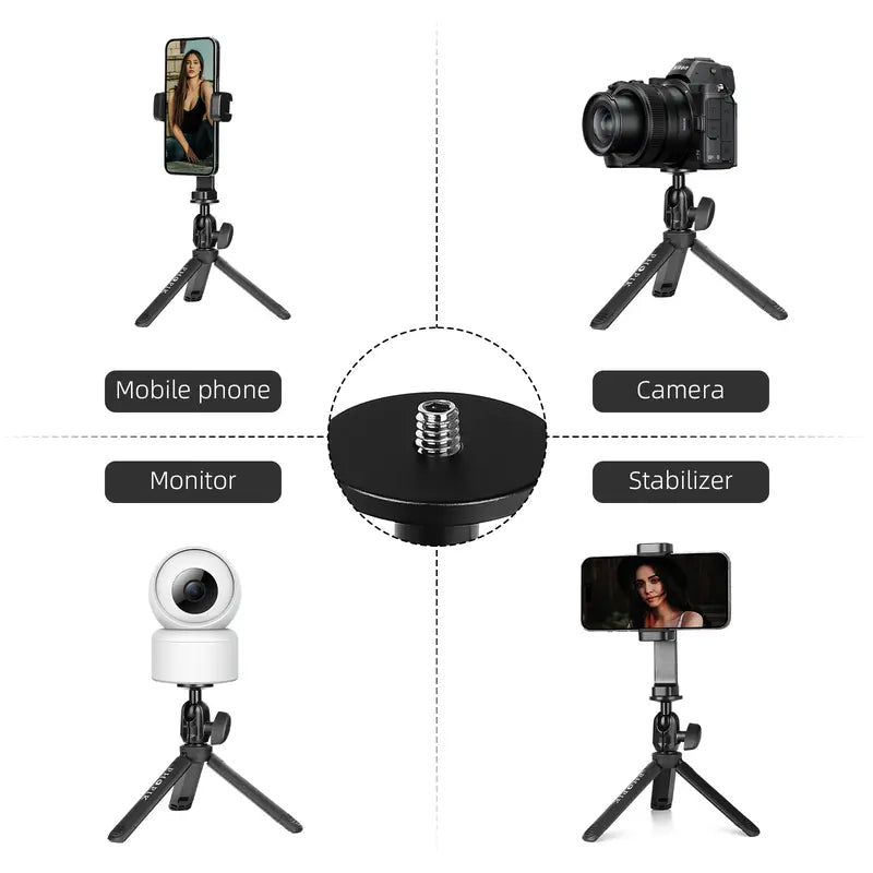 PHOPIK Mini Phone Tripod Stand: Portable and Flexible Octopus Smartphone Tripod- Compatible with Iphone/Android/Camera/Gopro Accessories Selfie Cellphone