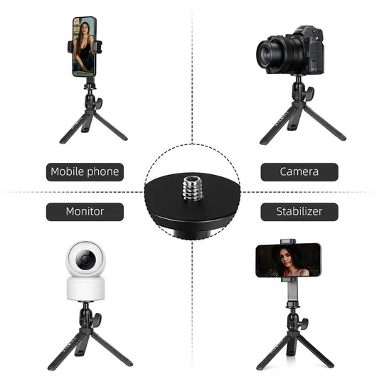 PHOPIK Mini Phone Tripod Stand: Portable and Flexible Octopus Smartphone Tripod- Compatible with Iphone/Android/Camera/Gopro Accessories Selfie Cellphone