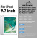 for Ipad 6Th/5Th Generation Case 9.7 Inch, Full-Body Shockproof Heavy Duty Protective Case with Screen Protector, Rotating Stand/Hand/Shoulder Strap for Ipad Air 2/ Pro 9.7, Black