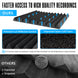 52 Pack Acoustic Foam Panels 1 X 12 X 12 Inches Large Sound Proof Foam Panels for Walls, Wedge Soundproof Wall Panels 