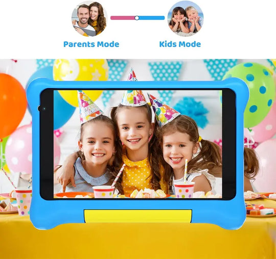 Aeezo 7 Inch Tablet with Drop-Proof Case, Wifi,2Gb+32Gb up to 128GB, Parental Control Mode, Dual Camera, Google Services, 1-Year Warranty