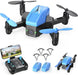 ATTOP Mini Drone with 1080P HD Camera for Beginners, Foldable FPV Drone for Beginners RC Quadcopter, Voice Control, 3 Speed Modes, Gravity Control, Altitude Hold, 2 Batteries, Toys Gifts for Beginners