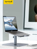 Laptop Stand, Swivel Computer Holder Multi-Angle Height Adjustable, Ergonomic 360 Rotating Notebook Desk Riser, Compatible with 10-17" Laptop, Such as Macbook Air Pro, Dell XPS, HP, Gray