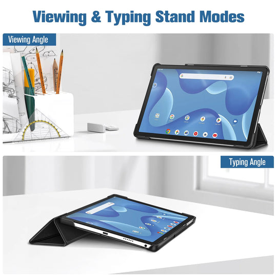 Case for Onn. 11" Tablet Pro (2023 Model No.100110027) - Folio Multi-Angle Viewing Tablet Cover for Onn. 11 Inch Tablet, Black