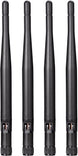 Dual Band Wifi Antenna 2.4Ghz 5Ghz 5.8Ghz 3Dbi RP-SMA Male Antenna Replacement (4-Pack) for Wifi Router Wireless Network Card USB Adapter Security IP Camera Video Surveillance Monitor