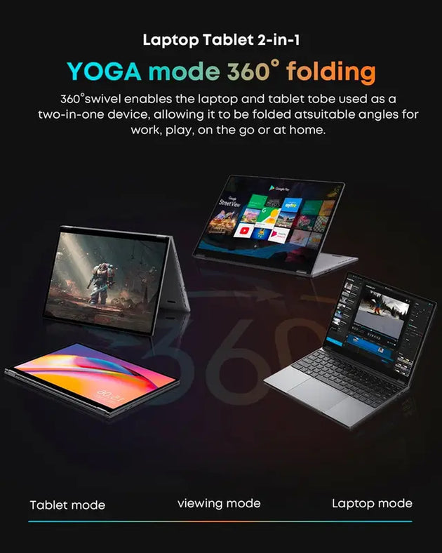 CHUWI 2024 Freebook 2-In-1 Touchscreen 13.5'', 512GB SSD 12GB LPDDR5, Intel N100(Up to 3.4Ghz), FHD 2256 * 1504, 1TB SSD Expand, Windows 11 Laptops, Backlit Keyboard, Wifi 6, BT5.2, Webcam Laptopscollege Laptops New Laptop Laptops