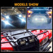 LED Pods , 4 Inch 60W Led Light Bar Spot Flood Combo off Road LED Fog Lights Triple Row Led Work Lights for Jeep Trucks Polaris Boats Pickup UTV ATV,4 Pack