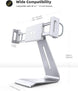 Tablet Stand, Adjustable Tablet Holder Dock - 360 Degree Rotating Tablet Mount, Desktop Tablet Dock, Compatible with Ipad Pro, Mini, Air, Galaxy Tabs, Kindle and 5.5-8.6" Wide Tablet - Silver