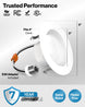 Sunco 4 Inch LED Recessed Lights, Retrofit Can Light for Ceiling, Baffle Trim, 660 LM, 11W (60W Equivalent), 5000K Daylight, Dimmable, Damp Rated ETL 4 Pack