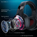 ZSL Wireless Gaming Headset Is Suitable for Ps5/Ps4/Pc/Switch and Other Devices, 3 Link Modes 2.4Ghz Ultra-Low 20Ms Delay, Clear Audio, Can Be Wired to XBOX, Converted to PUBG Game Design