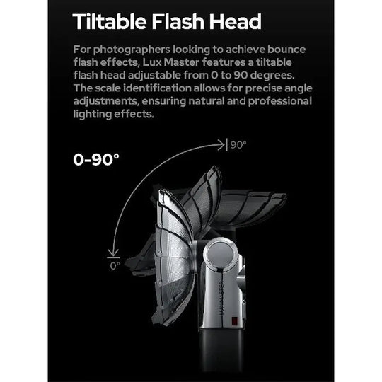 Godox Lux Master Retro TTL HSS Camera Flash,Efficient Color Touchscreen,Wireless Sync, Versatile Triggering Options,Tiltable Flash Head, Built in Battery,2.4G Wireless X System Compatible with Sony/Nikon/Canon/Fuji/Leica/Sigma/Panasonic