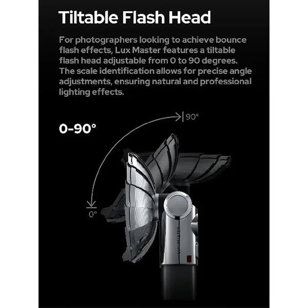 Godox Lux Master Retro TTL HSS Camera Flash,Efficient Color Touchscreen,Wireless Sync, Versatile Triggering Options,Tiltable Flash Head, Built in Battery,2.4G Wireless X System Compatible with Sony/Nikon/Canon/Fuji/Leica/Sigma/Panasonic