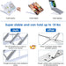 Portable Laptop Stand, 8 Angles Foldable Laptop Riser, Easy to Carry Computer Stand for Travel, Compatible with Macbook Air Pro, HP, Lenovo, Dell & All 10 to 15.6 Inches Laptops