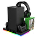 Elevate Your Gaming Experience with Our RGB Cooling Fan Stand & Charging Station for Xbox Series X! 🎮✨ 3 Cooling Levels & Sleek Storage Solution!