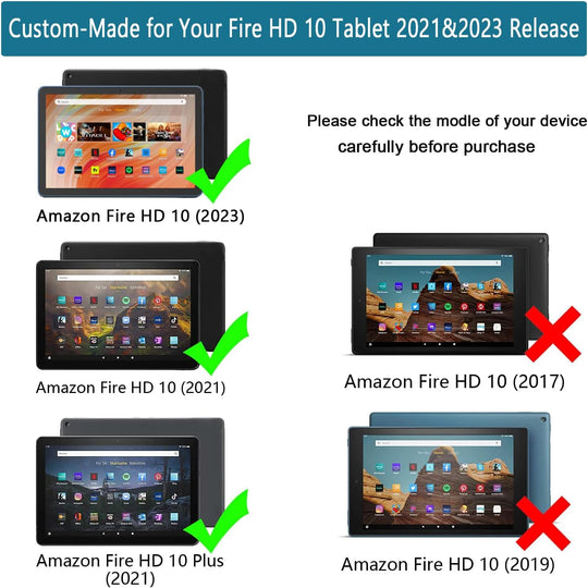 Fire HD 10 & Fire HD 10 plus Tablet Case for Kids(11Th Generation, 2021 Release) -  Lightweight Shockproof Kid-Proof Cover with Stand for Kindle Fire HD 10 Kids Tablet & Kids Pro Tablet - Pink