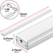 under Cabinet Led Light Plug In, Dimmable Daylight White 4500K, 3 Pack 12 Inch Linkable Led under Counter Lights for Kitchen, Shelf, Workbench, Cupboard, ETL Listed Plug 24V, UNO-LK 4500K
