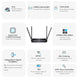 Wavlink AX3000 Wifi Router Dual Band Wi-Fi 6 Gaming Router 802.11Ax Wireless Router with 2 Gigabit LAN Ports for Gaming and VR, VPN(PPTP L2TP) MU-MIMO, Beamforming, OFDMA, WPA3, Support 160Mhz & Ipv6
