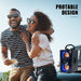 Bluetooth Speaker, Portable Wireless Speakers with Lights, 2 Double Subwoofer Heavy Bass, 2 Loud Speaker, FM Radio, SD Player, Suitable for Travel, Indoor and Outdoor