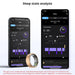 Smart Ring, Waterproof Smart Ring with Blood Pressure & Blood Oxygen Monitoring, Multifunctional Smart Ring for Men & Women