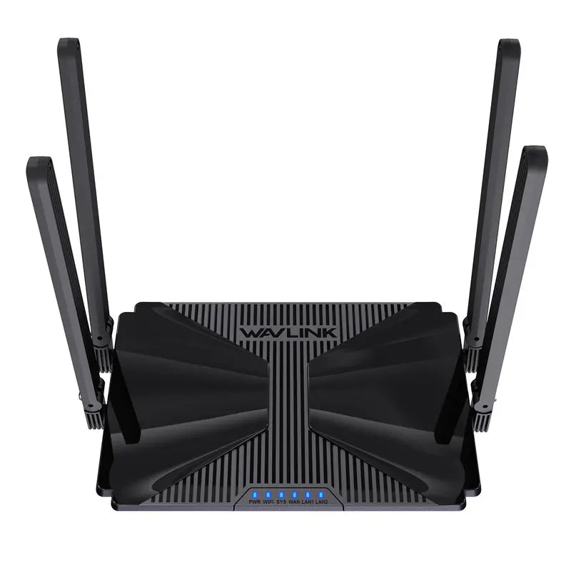 Wavlink AX3000 Wifi Router Dual Band Wi-Fi 6 Gaming Router 802.11Ax Wireless Router with 2 Gigabit LAN Ports for Gaming and VR, VPN(PPTP L2TP) MU-MIMO, Beamforming, OFDMA, WPA3, Support 160Mhz & Ipv6