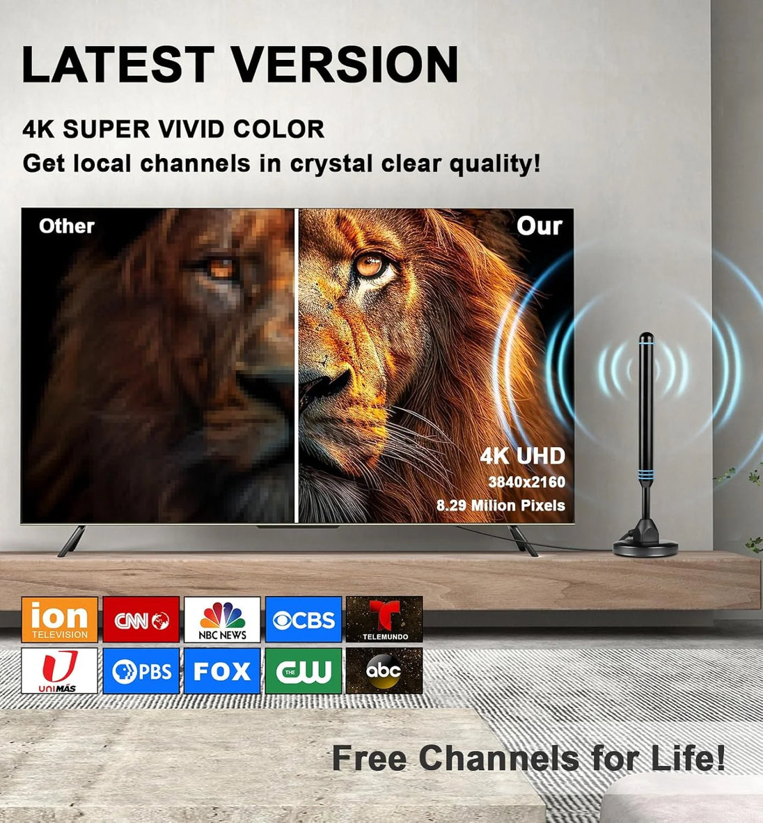 TV Antennas Indoor HD Amplified TV Antennas Tv Antennas for Free Channels