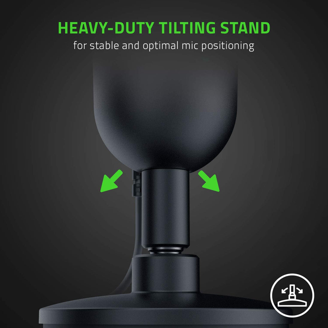 Seiren Mini USB Condenser Microphone for Professional Streaming and Gaming on PC - Superior Recording Quality with Precise Supercardioid Pickup Pattern - Adjustable Stand - Shock Resistant - Classic Black