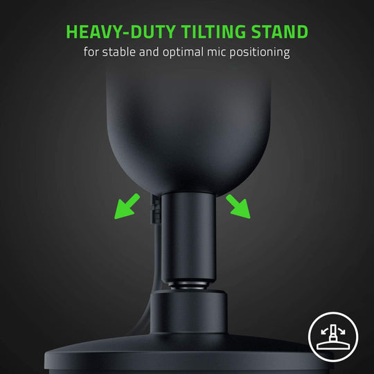 Seiren Mini USB Condenser Microphone for Professional Streaming and Gaming on PC - Superior Recording Quality with Precise Supercardioid Pickup Pattern - Adjustable Stand - Shock Resistant - Classic Black