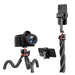 Portable Camera Tripod, Flexible Mini Camera Stand with Hidden Phone Clip, Universal Camera Accessories for Iphone 13 12 Pro Max XS Max X 8 Samsung Canon Nikon Sony Cameras, Music Festival (1 Count)