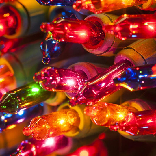 50 LED Outdoor Christmas Lights, 16 FT Mini String Light with 8 Modes, Waterproof Tree Lights for Indoor Outdoor Patio Garden Party Wedding Christmas Decoration, Multi-Color