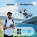 Drone with Camera for Adults, ATTOP 2K Live Video Camera Drone for Beginner Friendly with 1 Key Fly/Land/Return, Remote/Voice/Gesture/Gravity Control, FPV Drone W/ Safe Emergency Stop, 360° Flip, VR Mode, Carrying Case, 2 Batteries
