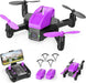 ATTOP Mini Drone with 1080P HD Camera for Beginners, Foldable FPV Drone for Beginners RC Quadcopter, Voice Control, 3 Speed Modes, Gravity Control, Altitude Hold, 2 Batteries, Toys Gifts for Beginners