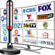 TV Antenna for Smart TV Indoor, 2024 Digital TV Antenna Indoor with Strong Magne