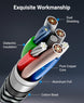 Component Video Cable with Audio (25FT, RCA- 5 Cable, Supports 1080I) - Compatible with DVD Players, VCR, Camcorder, Projector