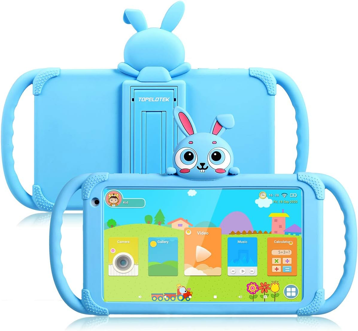 Kids Tablet 7 Inch Toddler Tablet Android Tablet for Kids 32GB Parent Control with Pre-Installed Educational APP Wifi Kids Edition Learning Tablet Kid-Proof Case (Light Blue)