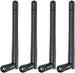 Dual Band Wifi 2.4Ghz 5Ghz 5.8Ghz 3Dbi MIMO RP-SMA Male Antenna (4-Pack) for Wifi Router Wireless Network Card USB Adapter Security IP Camera Video Surveillance Monitor