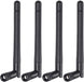 Dual Band Wifi 2.4Ghz 5Ghz 5.8Ghz 3Dbi MIMO RP-SMA Male Antenna (4-Pack) for Wifi Router Wireless Network Card USB Adapter Security IP Camera Video Surveillance Monitor