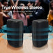 Hadisala IPX7 Waterproof Speaker, Bluetooth 5.0 Portable Wireless Shower Speaker with Mic & TF Card, Exceptional Bass, TWS Pairing 360 Surround Sound Outdoor Speaker for Sports Beach Travel
