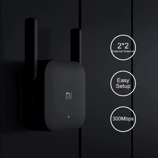 Repeater Wifi Pro Mi Amplifier Network Expander Router Power Extender Roteador 300M 2.4G 2 Antenna for Router Home Office