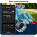 Smart Ring, Waterproof Smart Ring with Blood Pressure & Blood Oxygen Monitoring, Multifunctional Smart Ring for Men & Women