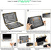 Compatible with Macbook Pro 13 Inch Case M2 2025 2024 2023 2022 2021 2020 A2338 M1 A2289 A2251 with Touch Bar, Heavy Duty Plastic Hard Shell Case with TPU Bumper&Keyboard Cover, Black