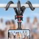 Portable Camera Tripod, Flexible Mini Camera Stand with Hidden Phone Clip, Universal Camera Accessories for Iphone 13 12 Pro Max XS Max X 8 Samsung Canon Nikon Sony Cameras, Music Festival (1 Count)