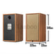 8 Inch Three-Way Labyrinth Speaker Empty Box Bookshelf Speaker Home Speaker DIY Hifi Audio Wooden Handmade Box Passive Speaker