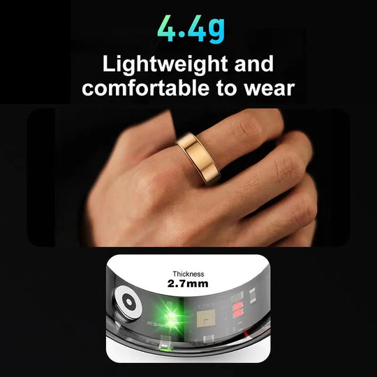 Minimalistic Smart Ring for Iphone, 1 Count Multifunctional Lightweight Smart Ring, Sleep & Heart Rate Monitoring Smart Ring for Women & Men, Smart Rings for Women