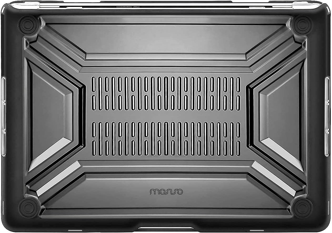 Compatible with Macbook Pro 13 Inch Case M2 2025 2024 2023 2022 2021 2020 A2338 M1 A2289 A2251 with Touch Bar, Heavy Duty Plastic Hard Shell Case with TPU Bumper&Keyboard Cover, Black