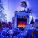 250 LED Blue Christmas Lights: 91.5Ft Extendable Green Wire Blue String Lights Outdoor Waterproof - 8 Modes Christmas Tree Light Indoor