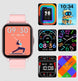 Smart Fitness Tracker Watch for Android/Ios - IP68, Heart Rate/Blood Oxygen/Sleep Monitoring, 8 Sports Modes, Breath Training, Weather Updates - 1.69-Inch Display for Men and Women (Rose Gold)